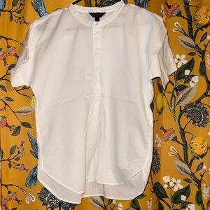J. Crew White Casual Button Down Shirt